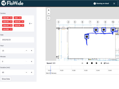 Tracking assets in an energy sector facility